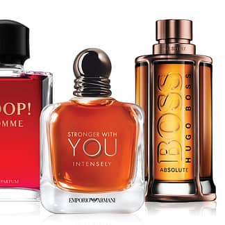 JOOP! Homme Le Parfum, Armani Emporio Stronger With You Intensely, Hugo Boss BOSS The Scent Absolute