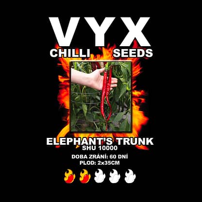 Elephant s Trunk semena chilli vyx